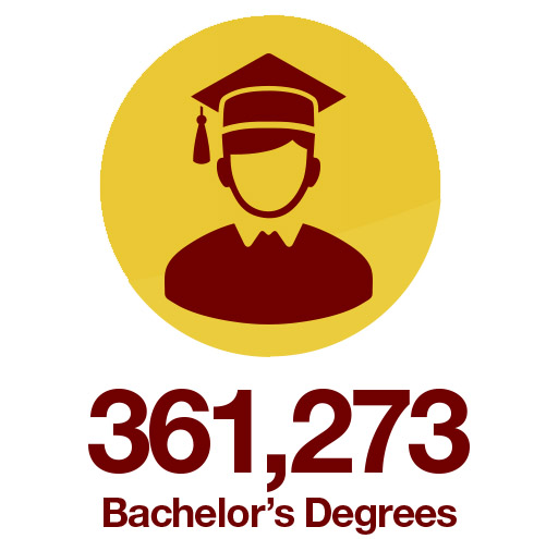 Bachelors degrees in 2024