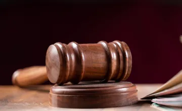 A judge's hammer