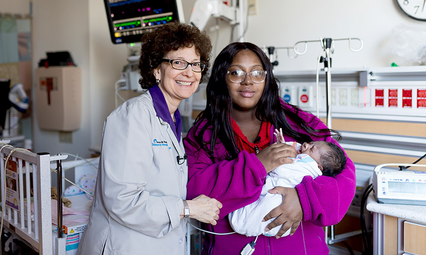 Amy Paller and new mother Taschana Taylor
