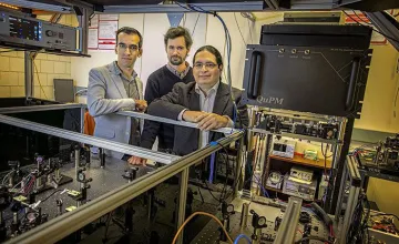 Mehdi Namazi; PhD student Mael Flament; and Eden Figueroa, PhD.
